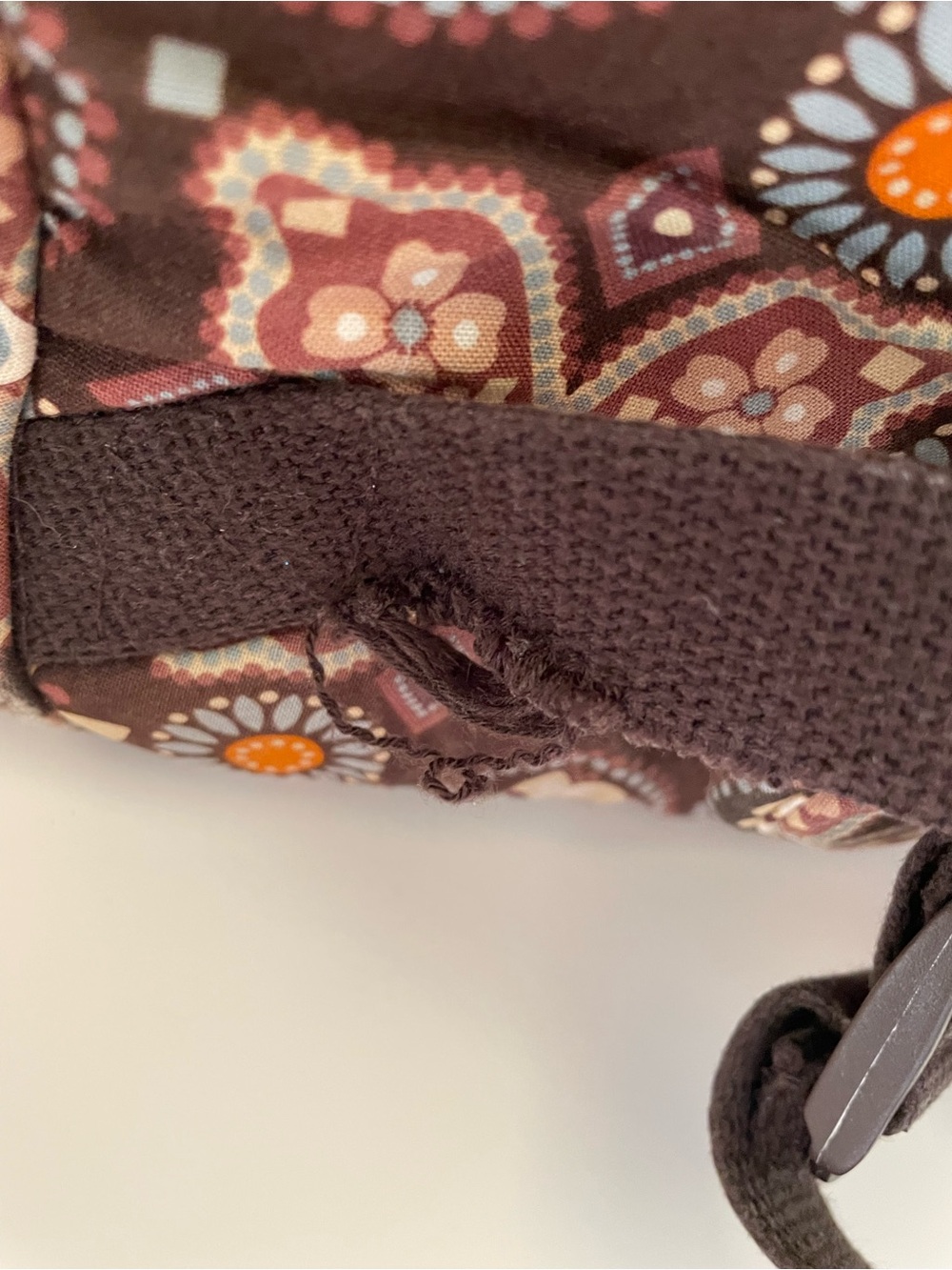 Vera Bradley Canyon Campus Backpack Retired Brown Floral Quilted Travel School - Picture 15 of 16